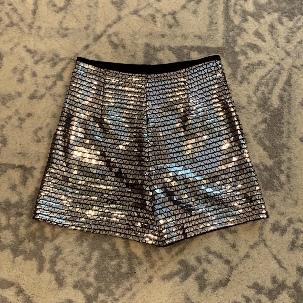 Zara sequin shorts